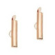 Slide end tubes 25mm - Rose gold